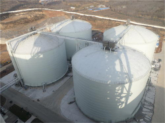 广安5000吨立式粉煤灰储存罐